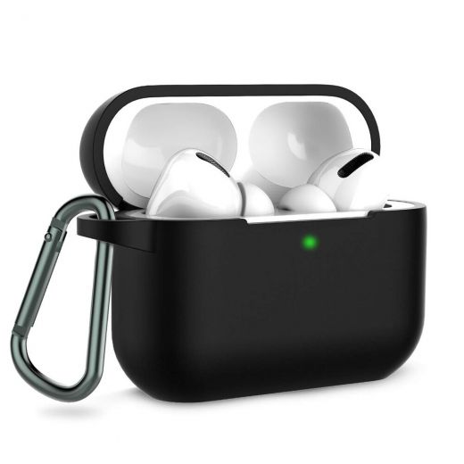 Силиконовый чехол CasePro Silicone Case Black для AirPods Pro