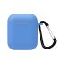 Силиконовый чехол CasePro Silicone Case Blue для AirPods 1/2 Силиконовый чехол CasePro Silicone Case Blue для AirPods 1/2