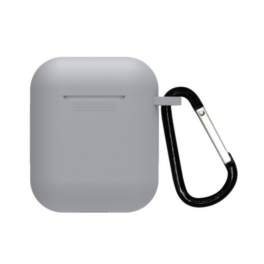 Силиконовый чехол CasePro Silicone Case Gray для AirPods 1/2