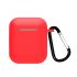 Силиконовый чехол CasePro Silicone Case Red для AirPods 1/2