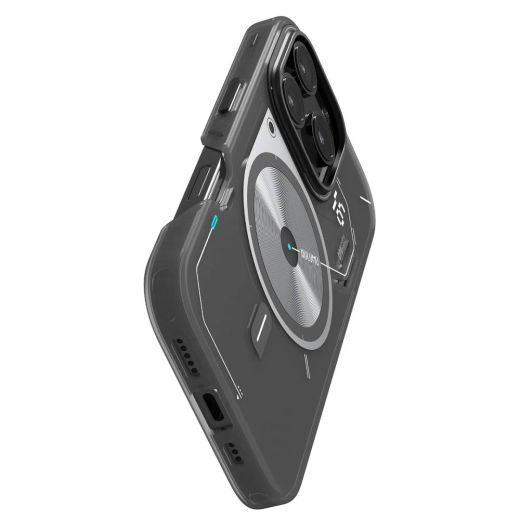Прозорий чохол, що світиться в темряві Aulumu A16 Frosted Case Translucent Gray для iPhone 16 Pro