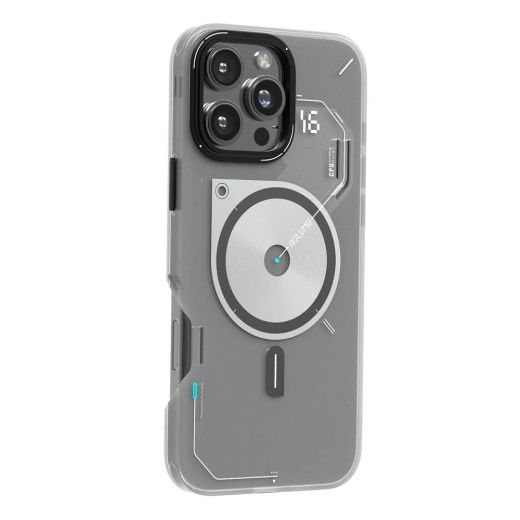 Прозрачный светящийся в темноте чехол Aulumu A16 Frosted Case Translucent White для iPhone 16 Pro Max