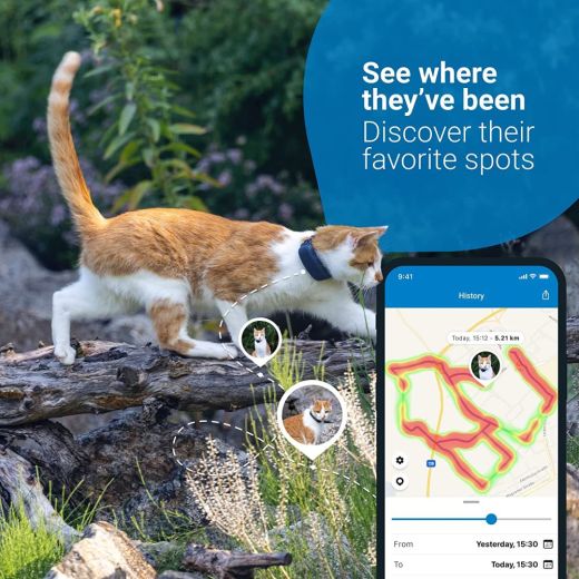 Трекер для кошек Tractive GPS XL Pet Tracker for Cats Dark Blue