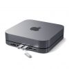 Хаб-подставка Satechi Type-C Aluminum Stand and Hub (ST-ABHFM) для Mac Mini