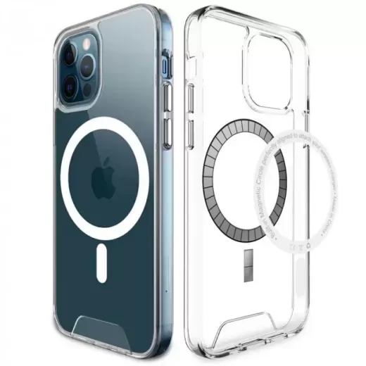 Прозорий чохол Space Case with MagSafe Clear для iPhone 12 | 12 Pro