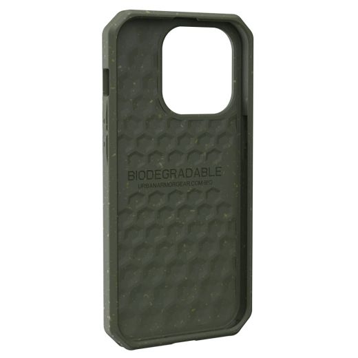 Противоударный чехол UAG Biodegradable Outback Series Olive для iPhone 14 Pro (114074117272)
