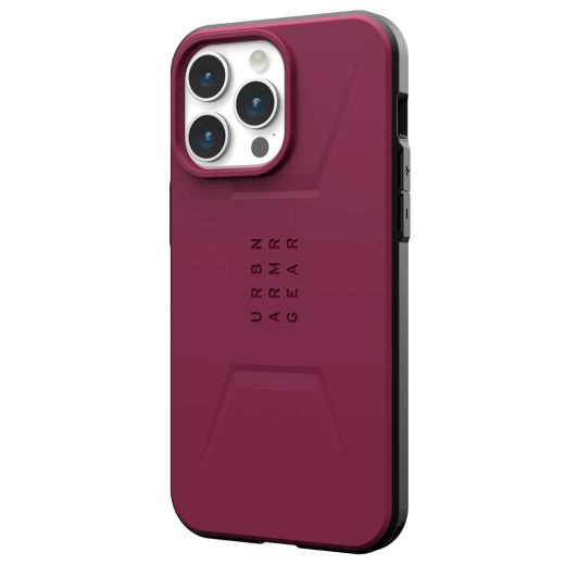 Протиударний чохол UAG Civilian with MagSafe Bordeaux для iPhone 15 Pro Max (114295119049)