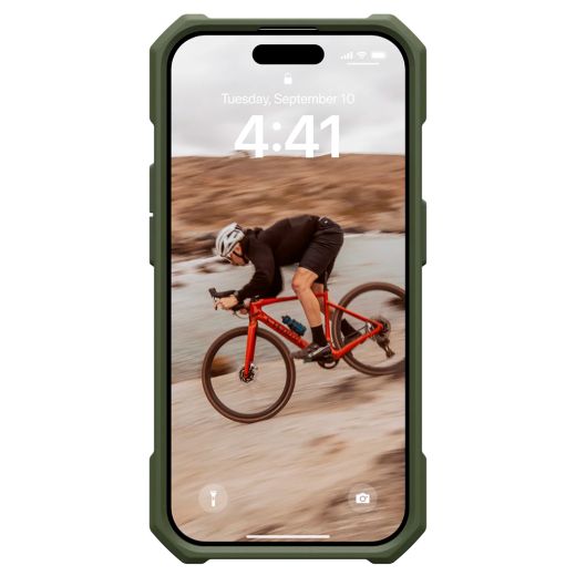 Противоударный чехол UAG Essential Armor with MagSafe Olive Drab для iPhone 15 Pro (114276117272)