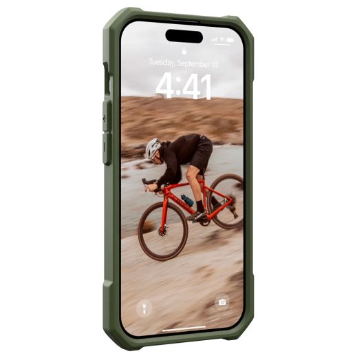 Противоударный чехол UAG Essential Armor with MagSafe Olive Drab для iPhone 15 Pro (114276117272)