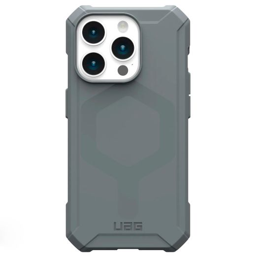 Противоударный чехол UAG Essential Armor with MagSafe Silver для iPhone 15 Pro (114276113333)