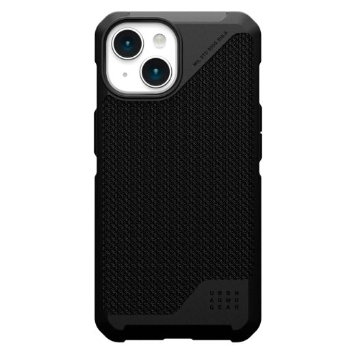 Протиударний чохол UAG Metropolis LT with MagSafe Kevlar Black для iPhone 15 (114315113940)