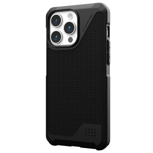 Противоударный чехол UAG Metropolis LT with MagSafe Kevlar Black для iPhone 15 Pro Max (114297113940)