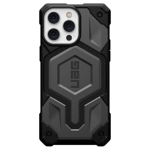 Протиударний чохол UAG Monarch Pro with MagSafe Kevlar Silver для iPhone 14 Pro Max (114031113933)