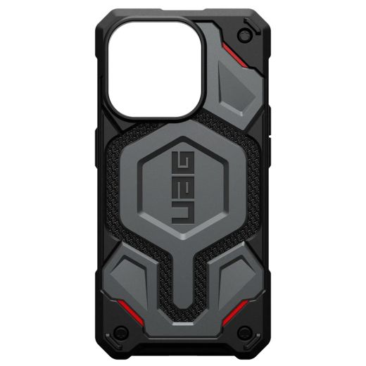 Протиударний чохол UAG Monarch Pro Kevlar® with MagSafe Kevlar Silver для iPhone 15 Pro (114221113933)