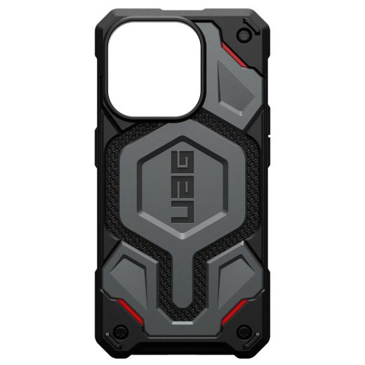 Противоударный чехол UAG Monarch Pro Kevlar® with MagSafe Kevlar Silver для iPhone 15 Pro (114221113933)