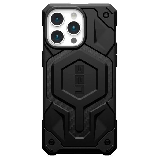 Противоударный чехол UAG Monarch Pro with MagSafe Carbon Fiber для iPhone 15 Pro Max (114222114242)