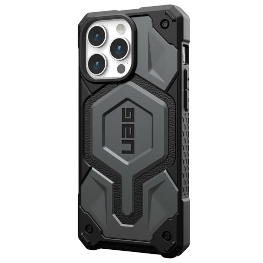 Противоударный чехол UAG Monarch Pro with MagSafe Silver для iPhone 15 Pro Max (114222113333)