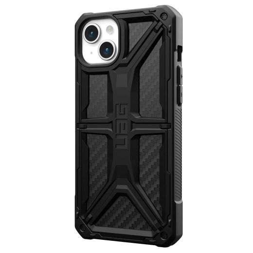 Противоударный чехол UAG Monarch Series with MagSafe Carbon Fiber для iPhone 15 Plus (114309114242)