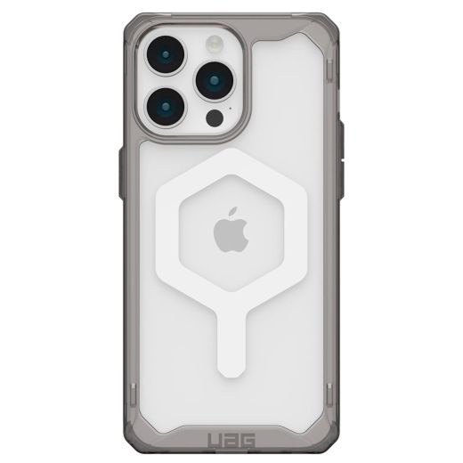 Противоударный чехол UAG Plyo with MagSafe Ash/White для iPhone 15 Pro Max (114305113141)