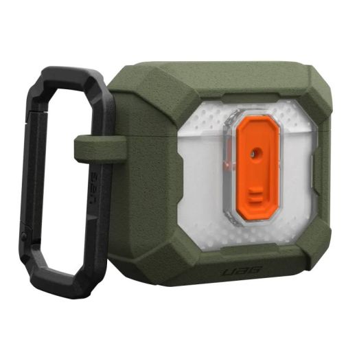 Чохол з карабіном UAG Plasma with Active Noise Cancellation Olive Drab для AirPods 4 (2024) (104129117272)
