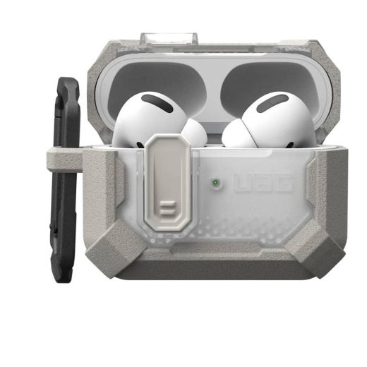 Чехол с карабином UAG Plasma Series Titanium для Airpods Pro 2 (2022) (104128113636)