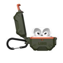 Чехол с карабином UAG Pathfinder Series Olive/Orange для Airpods 3 (102927117297)