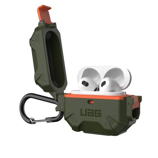 Чохол з карабіном UAG Pathfinder Series Olive/Orange для Airpods 3 (102927117297)