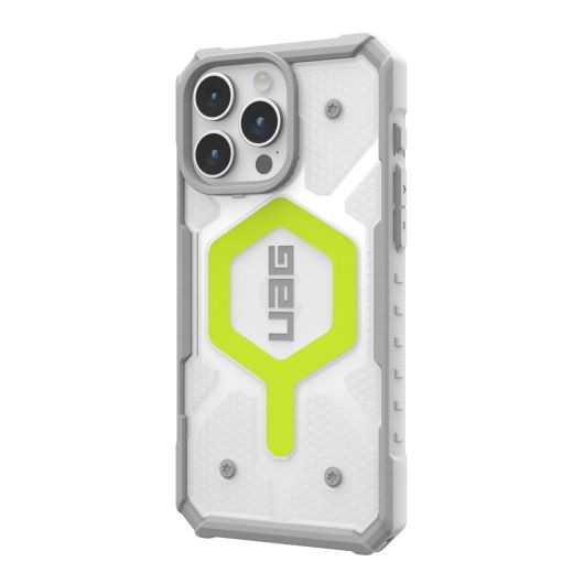 Протиударний чохол UAG Pathfinder with MagSafe Clear Active Neon для iPhone 15 Pro Max (114301118181)