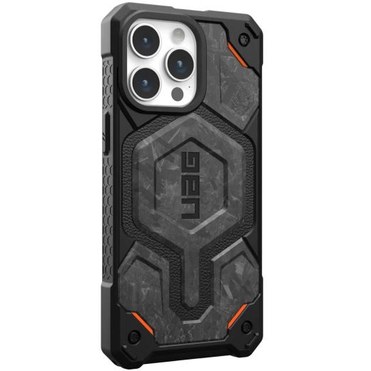 Протиударний чохол UAG Monarch Pro with MagSafe Forged Carbon для iPhone 15 Pro Max (114222114F42)