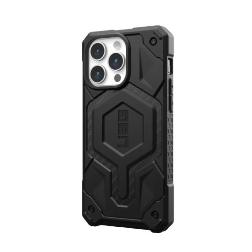 Протиударний чохол UAG Monarch Pro with MagSafe Carbon Fiber для iPhone 15 Pro Max (114222114242)