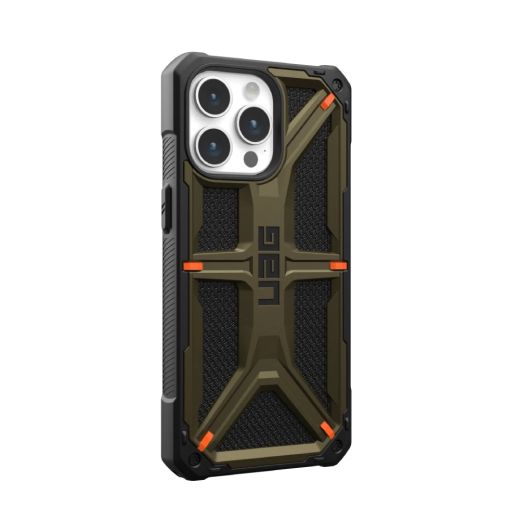 Противоударный чехол UAG Monarch Kevlar® Series Kevlar Elemental Green для iPhone 15 Pro Max (11429811397B)