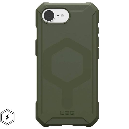 Противоударный чехол UAG Essential Armor MagSafe Olive Drab для iPhone 16e (114496117272)