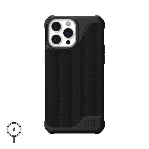 Чехол UAG Metropolis LT with MagSafe Kevlar Black для iPhone 13 Pro Max