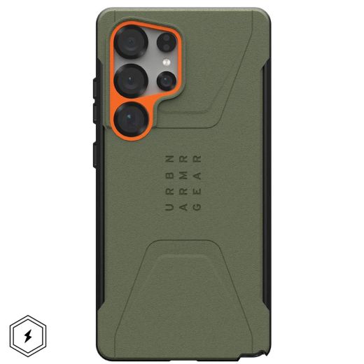 Протиударний чохол UAG Civilian Pro Olive Drab/Orange для Samsung Galaxy S25 Ultra (214473117297)