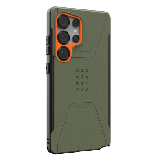 Протиударний чохол UAG Civilian Pro Olive Drab/Orange для Samsung Galaxy S25 Ultra (214473117297)