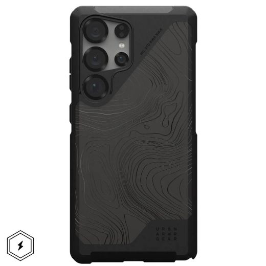 Протиударний чохол UAG Metropolis LT MagSafe Topography Black для Samsung Galaxy S25 Ultra (214470114062)