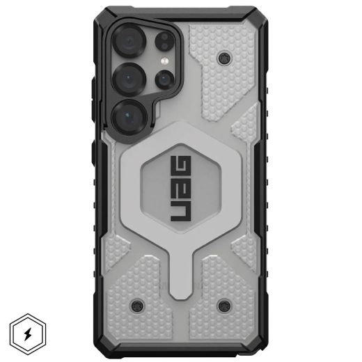 Протиударний чохол UAG Pathfinder Clear Magsafe Ice/Silver для Samsung Galaxy S25 Ultra (214483114333)