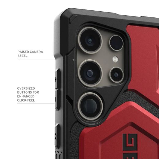 Противоударный чехол UAG Monarch Pro Crimson для Samsung Galaxy S24 Ultra (214416119494)