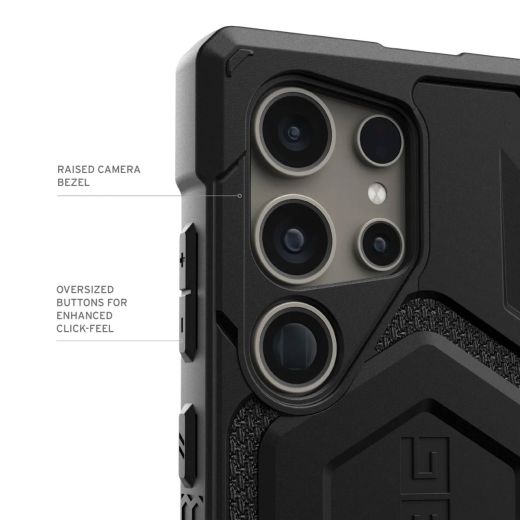 Протиударний чохол UAG Monarch Kevlar Black для Samsung Galaxy S24 Ultra (214415113940)