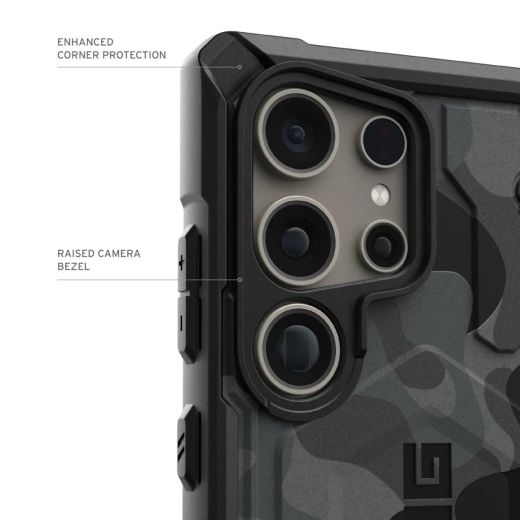Протиударний чохол UAG Pathfinder SE Black Midnight Camo для Samsung Galaxy S24 Ultra (214426114061)