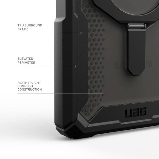 Противоударный чехол UAG Plasma XTE Black/Orange для Samsung Galaxy S24 Ultra (214447114097)