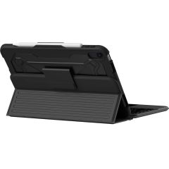 Захисний чохол-клавіатура UAG Rugged Black/Ash для iPad 11'' (2025) | iPad 10.9" (2022) - US English (124021114031)