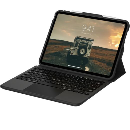 Защитный чехол-клавиатура UAG Rugged Black/Ash для iPad 11'' (2025) | iPad 10.9" (2022) - US English (124021114031)