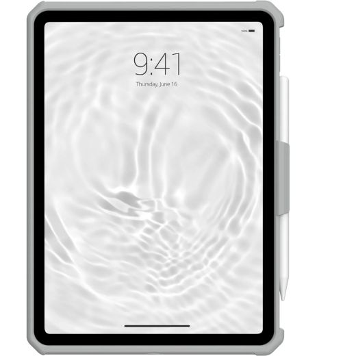 Защитный чехол UAG Scout Healthcare White/Grey with Hand Strap & Kickstand для iPad 11'' (2025) | iPad 10.9" (2022) (12339HB14130)