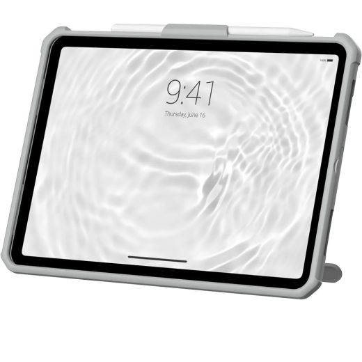 Защитный чехол UAG Scout Healthcare White/Grey with Hand Strap & Kickstand для iPad 11'' (2025) | iPad 10.9" (2022) (12339HB14130)