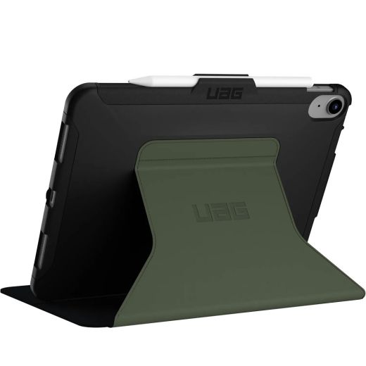 Защитный чехол UAG Scout Folio Case Black/Olive для iPad 11'' (2025) | iPad 10.9" (2022) (12339I114072)