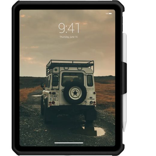 Захисний чохол UAG Scout Healthcare Black with Hand Strap & Kickstand для iPad 11'' (2025) | iPad 10.9" (2022) (12339HB14040)