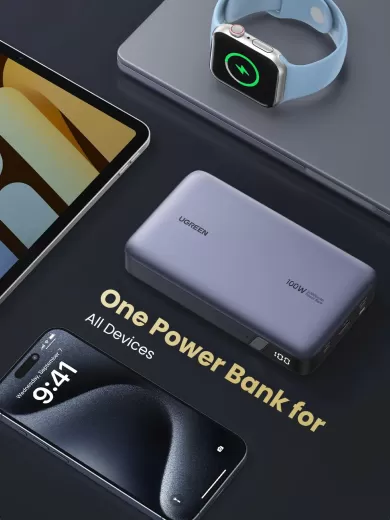Повербанк Ugreen Nexode 100W | 20000mAh Power Bank Grey (25188)