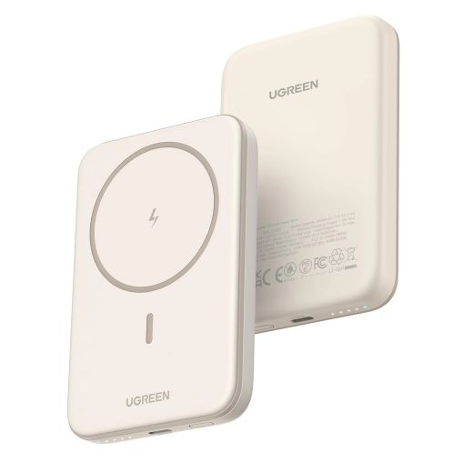 Повербанк UGREEN 5000mAh Magnetic Power Bank White