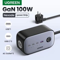 Швидка зарядка Ugreen CD270 100W USB C DigiNest Pro Charging Station Grey